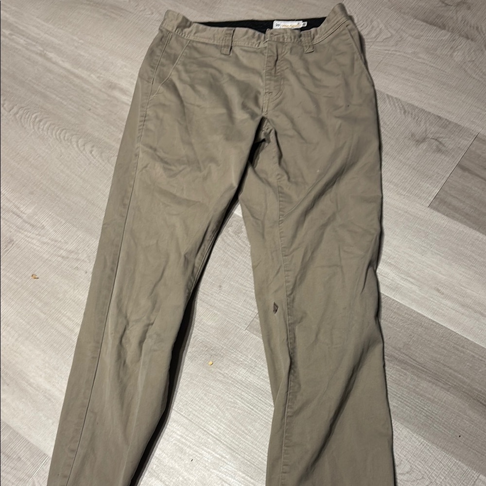 Volcom Tan Chinos Straight Leg Classic